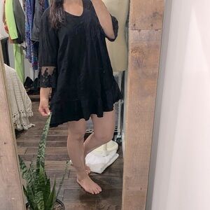 Gretty Zueger black cotton dress size medium
